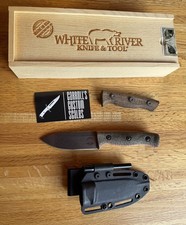 White River Knives Ursus Cub Natural Micarta Magnacut WRUR35-BNA + custom scales