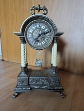 Vintage Schmid Pillar Kaminuhr, circa 1960er Jahre