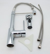 Paini - Einhebelmischer für Küche, Spüle, verchromt, schwenkbarer seitlicher Heb