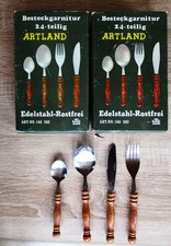 Artland Besteck mit Holzgriff  48 teilig   Edelstahl  Rostfrei