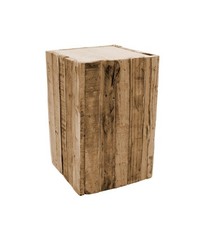 Holz Hocker eckig - 30 x 20 cm