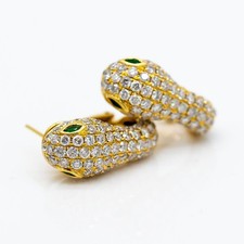 Ohrringe Schlange 750/18K