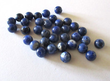 Sodalith - Edelstein - Beads Kugel 9 mm gebohrt 55 Stück*