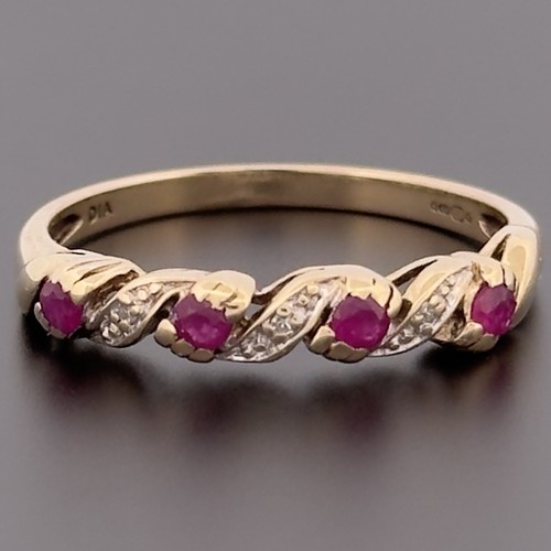 Cluster bandring gelbgold - 9,