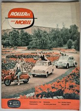 Vintage Zeitschrift Rollerei und Mobil Heft #9 1956 Heinkel Kabine Renault 4 CV