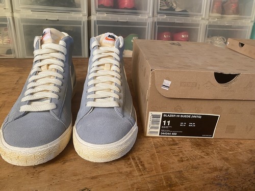 2010 nike blazer suede - suede, blue