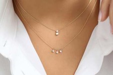 Diamant Hals Kette Collier 3