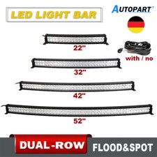 22-52 Zoll LED Lightbar Arbeitsscheinwerfer Auto Offroad SUV Lichtbalken 12V 24V
