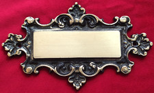 Namensschild Türschild 175 x 105mm aus Massiv Messing mit Tiefgravur #5003S