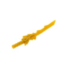 1x Lego Figuren Waffe Drachen Schwert Klinge perl gold Katana 4626501 93055