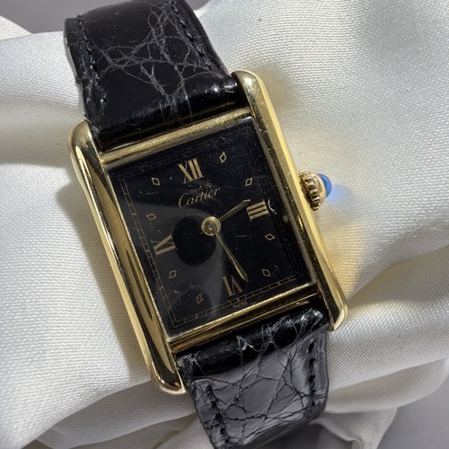 Cartier tank must vergoldet - cartier,