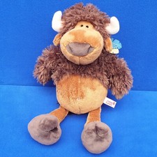 NICI BÜFFEL BISON BÄR STOFFTIER 35 CM KUSCHELTIER SCHLENKER BRAUN BUFFALO
