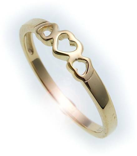 Kinder ring herzen - ring, echt