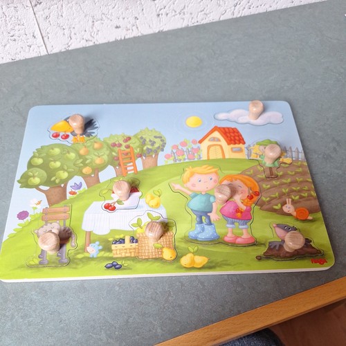 Kinder holz steckpuzzle - kinder,