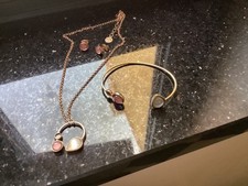 Nomination Halskette Ohrringe Armreif 925 Silber vergoldet