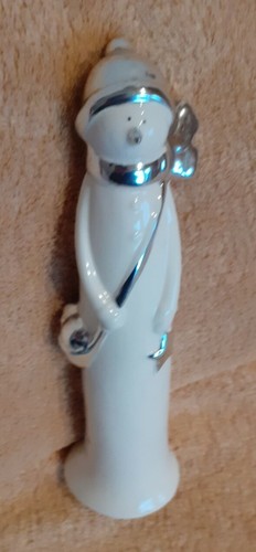 Schneemann porzellan weiß - schneemann,,