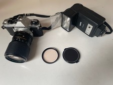 Pentax Me Super Spiegelreflexkamera Silber Vintage Tokina 35-105 mm Zoomobjektiv