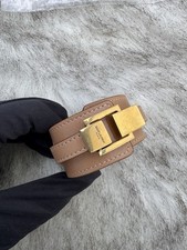Saint Laurent Lederarmband | Beige | Größe M | Damen YSL