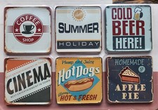 6 hochwertige Untersetzer aus