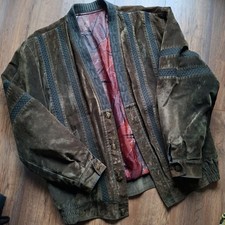 Vintage Retro Bomber Velours