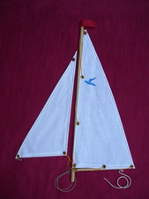 Selten Original Günther Seifert Segel f. Segelboot WINDY 1970er Jahre Modellbau