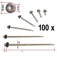 100x Trapezblech Schrauben