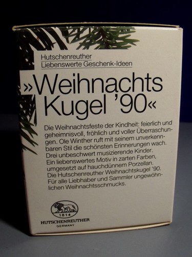 Weihnachtskugel edition 1990 - weihnachtskugel,,