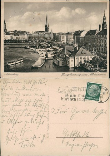 Ansichtskarte hamburg - ansichtskarte,