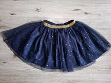 Rock Mädchen Gr. 116 blau mit Glitzer