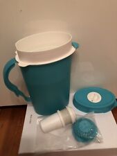 Tupperware Wasserfilterkanne Eco,  Junge Welle Kanne mit Filter - 2,1 l - türkis