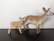 Schleich Waldtiere Rehe Kitz Kids SCHLEICHTIERE REHE 2009 Bambi Fohlen Wald Set