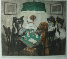 Ferdinand Michl (Prag 1877 - 1951 Wien) Hundebridge.