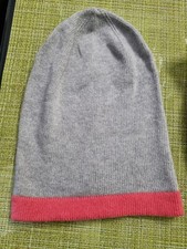 Zwillingsherz Mütze Grau Rosa