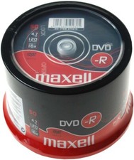 50 Maxell DVD-R 4,7GB 120Min