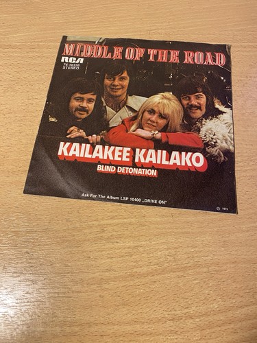 Middle the road - of,