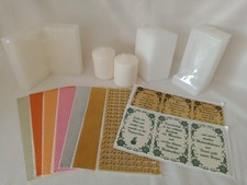 Kerzenset1,  Kerzenkunst, Kerzenkunstset, Wachsornamente, Kerzen, Jittenmeier