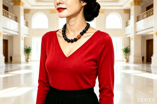 Collier aus natur rote - collier,