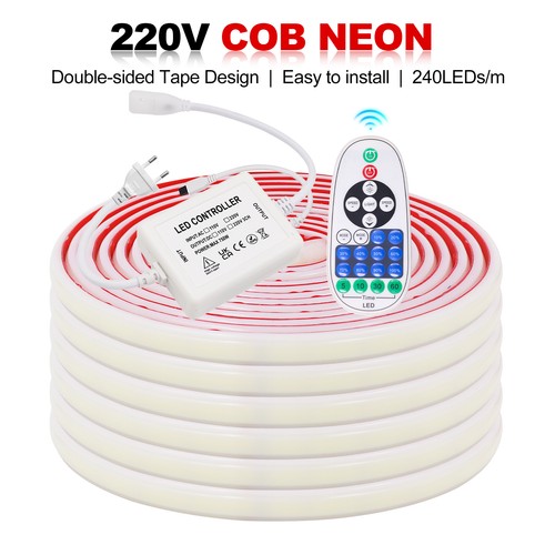 230v neon cob led streifen - neon,