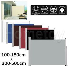Seitenmarkise Ausziehbar Sichtschutz Windschutz UV-Schutz Seitenrollo Terrasse
