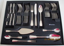 AUERHAHN BESTECK AUGSBURGER FADEN 68-TEILIG EDELSTAHL POLIERT