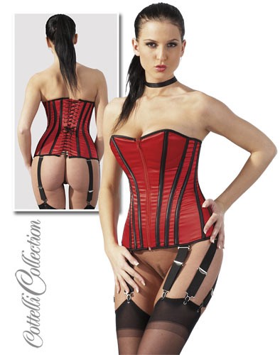 Corsage rot und schwarz - corsage, in