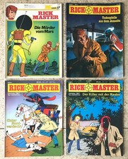 4 x RICK MASTER - Rick Hochet - Band 3, 4, 5 + Zack Album 17 - Comic Sammlung