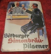 Blechschild BRAUEREI,Bitburger