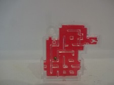 Gesellschaftsspiel / Altes Kugelspiel / Motiv Rote Lokomotive