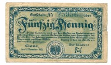 50 Pfennig 1918 CLEVE