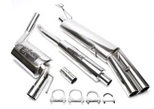 TA EDELSTAHL SPORTAUSPUFF-ANLAGE AB KAT 2 X 76MM - PASSAT 35I LIMO. + VARIANT