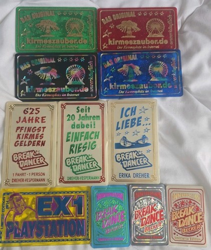 Kirmes fahrchips sammlung - kirmes,