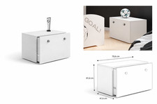 Weiße Spielzeugkiste Truhe