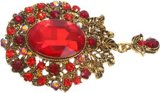 Brosche in Tropfenform