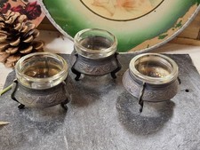 Saliere Salznapf Schale 3 Stück Antik Shabby Vintage Retro Rarität Selten